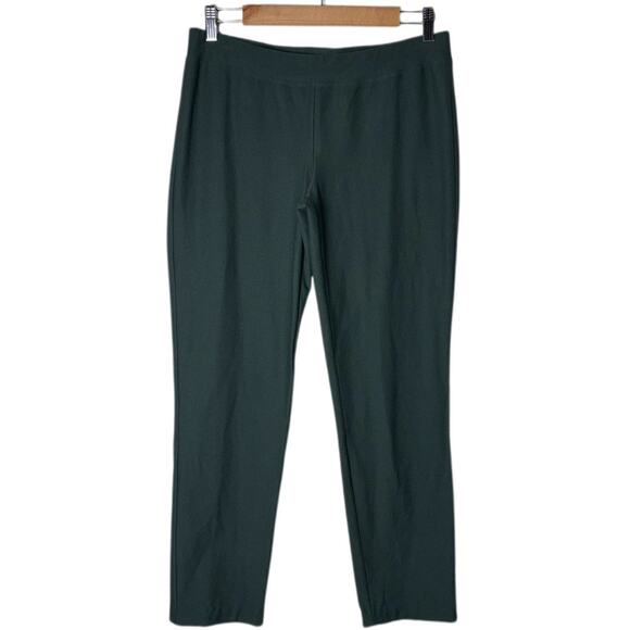 Eileen Fisher Stretch Crepe Pant Slim Fit Ankle Length Women's small green - Picture 1 of 16